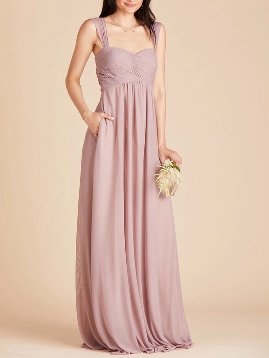 Birdy Grey Dresses & Skirts - Birdy Grey Maria Convertible Maxi‎ Dress Mauve Bridesmaid Wedding Sweetheart XS